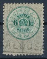 1881 Naptárbélyeg 6kr / Calendar stamp
