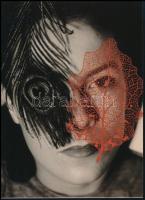 cca 1938 Kepes György (1906-2001) magyar - amerikai festő- és fotóművész alkotása modern nagyításon (Júlia levele), jelzés nélkül, 21x15 cm