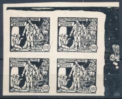 Nyíregyháza 1923 Jótékonysági bélyeg négyestömb