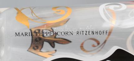Ritzenhoff pezsgős pohár. Designer: Marie Peppercorn. Jelzett, hibátlan, m: 25 cm