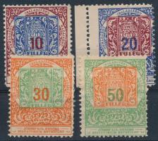 1927 József királyi herceg szanatórium egyesületi segélybélyeg 4 db használatlan bélyeg
