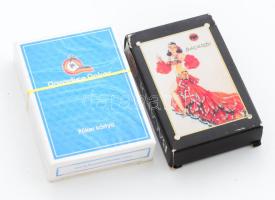 2 kártya pakli, teljes, dobozában