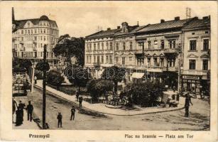 1916 Przemysl, Plac na bramie / Platz am Tor / square, shop of D. Keszeles (EK)