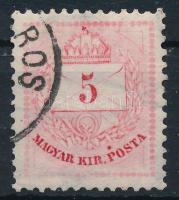 1881 5kr festékfoltokkal