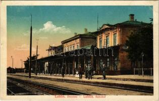 1916 Lublin, Dworzec / Bahnhof / railway station (glue mark)