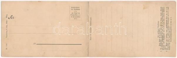 Graz (Steiermark), Panorama. Kunstverlag H. Kölz / 2-tiled panoramacard (tiny tears)