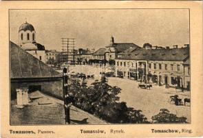 1915 Tomaszów Mazowiecki, Tomaschów; Rynek / Ring / market square (EK)