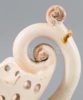 Bozsik Kálmán (1872-1959): Talpas kínáló, jelzett, mázkopással, 24x20 cm