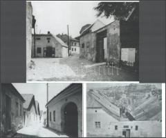 cca 1928 Tabán, 3 db modern nagyítás, jelzés nélkül, 15x21 cm és 10x15 cm