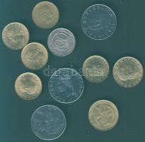 Olaszország 1972-96. 11db váltópénz, benne emlékkiadások T:1,2