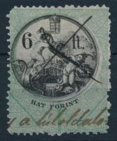 1870 6ft illetékbélyeg (40.000)