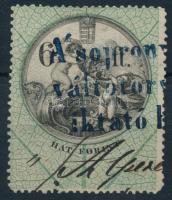 1870 Okmánybélyeg 6Ft (40.000)