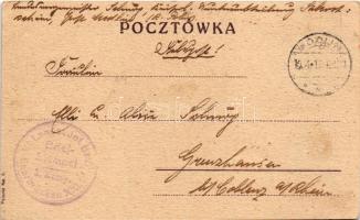 1916 Polska / Polonia / Poland. Polish flag and coat of arms (EK)