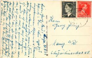 1953 Liege, Au Repos de la Roche-aux-Faucons á Nomont (Esneux), Jardin d'agrément / garden (EK)