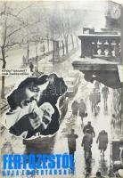 1972 "Fertőzéstől óvja embertársait" Egészségügyi Felvilágosító Központ plakát, lapszéli s...