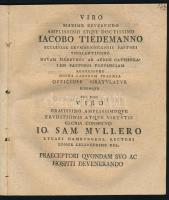 1756 [Walch, Johann Ernst Immanuel (1725-1778)]: Dissertatio de funere Stephani Act. VIII. 2 [...] I...