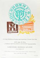 1976 Lakosság bankja az OTP. Kiállítási plakát, 59x41 cm