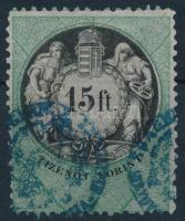 1870 15Ft illetékbélyeg ablakos (40.000)
