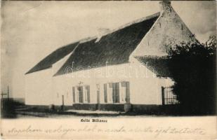 1908 Waterloo, Belle Alliance / Napóleon szobája, ahol a csata előtti éjjelt töltötte / room of Napoleon, where he spent the night before the battle (small tear)