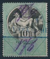 1868 10Ft illetékbélyeg C típus