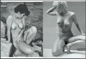 cca 1968 "Mutass többet magadból", szolidan erotikus felvételek, 2 db modern nagyítás, jelzés nélkül, 15x21 cm