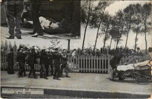 Kontich, Contich; Catastrophe 21. Mai 1908. / railroad accident, victims (EM)