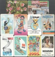 1979-2002 10 db újságokkal kapcsolatos kártyanaptár