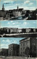 1914 Opole, Oppeln; Schleuse, Infanterie-Kaserne, 1. Batl. / sluice, infantry barracks (Rb)