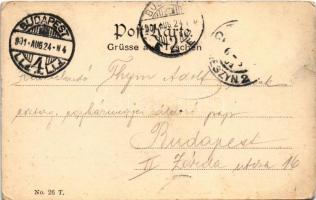 1901 Cieszyn, Teschen; general view. Ed. Feitzinger No. 26T. (worn corners)