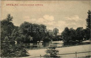 1907 Wroclaw, Breslau; Zoologischer Garten / zoo (EK)