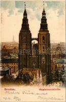 1902 Wroclaw, Breslau; Magdalenenkirche / church (fl)