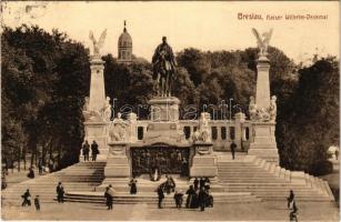 1914 Wroclaw, Breslau; Kaiser Wilhelm-Denkmal / monument (EK)