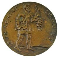 Borsos Miklós (1906-1990) 1983. "Szőlészeti és Borászati Szakbizottság IX ország borbemutatója - A Helvéciai Állami Gazdaságban - II. díj 1983 / IN NOMINE SILVANUS" kétoldalas, öntött bronz emlékérem (~98mm) T:AU,XF patina