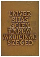 Képíró Zoltán (1944-1981) DN "UNIVERSITAS SCIENTIARUM MEDICINAE SZEGED" kétoldalas bronz p...