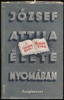 Galamb Ödön: Makói évek. Függelék: József Attila válogatott, kiadatlan versei (Radnóti Miklós jegyzetével). József Attila élete nyomában I. Bp., 1941, Cserépfalvi, 173+(1) p.+ 3 t. Egyetlen kiadás. A borító Gábor Pál munkája. Kiadói egészvászon-kötés, jó állapotban, kissé sérült kiadói papír védőborítóban.