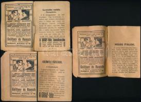 A ,,Háztartás" Könyvtára 3 füzete: Levesbe valók és mellékételek. Kipróbált ételreceptek. (2. s...