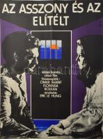 1972 Az asszony és az elítélt. Színes francia-olasz film. Filmplakát, hajtott, 57x40 cm