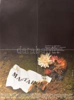 1978 Bakos István (1941-): Magyarok. Filmplakát, hajtott, 56x41 cm