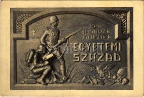 M. kir. 1. honvéd gyalogezred egyetemi század emléktáblája / Hungarian military, memorial plaque (EB)