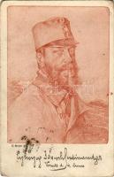 1915 Generaloberst Erzherzog Joseph Ferdinand / WWI Austro-Hungarian K.u.K. military Colonel General and Commander of the Fourth Army (4. Armee) s: Oskar Brüch + "Tábori Postahivatal" (kopott sarkak / worn corners)
