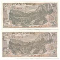 Ausztria 1967. 20Sch (2x) T:F, szép papír
Austria 1967. 20 Schilling (2x) C:F, fine paper
Krause P...