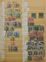 Belgium sok példányos rendező régi bélyegekkel 8 lapos A/4-es berakóban