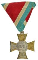 1923. "I. osztályú Legénységi Szolgálati Jel" bronz kitüntetés eredeti mellszalagon T:XF patina Hungary 1923. "Distinction for Long Service for the Soldiers, 1st Class" bronze decoration with original ribbon C:XF patina NMK 355