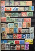 Vegyes külföldi tétel, jó svájci, szovjet légiposta anyaggal az elején, nagy alakú 12 lapos berakóba...