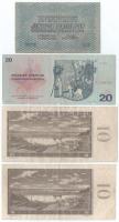 Csehszlovákia 1919. 1K "123" + 1960. 10K (2x) + 1970. 20K T:F,VG
Czechoslovakia 1919. 1 K...