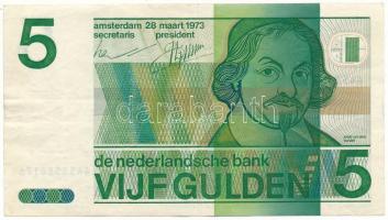 Hollandia 1973. 5G T:F, szép papír Netherlands 1973. 5 Gulden C:F, fine paper Krause P#95
