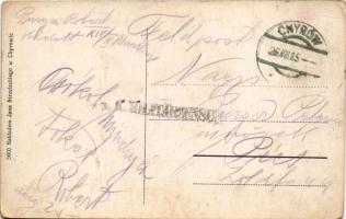 1915 Khyriv, Chyriw, Chyrów (Lviv); Rynek / market square, town hall, restaurant, publisher's s...