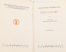 Alexandra Rachmanova: Irgalom! Ford.: Benedek Marcellné. Halhatatlan Könyvek. Bp., [1937], Dante, 2 ...