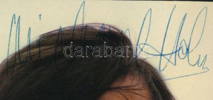 Gilbert Bécaud és Michael Holm aláírása képeslapon