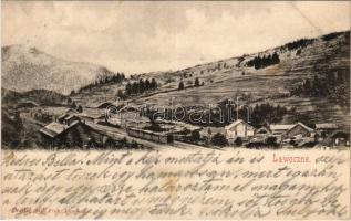 1899 (Vorläufer) Lavochne, Lawotschne, Lavocsne, Lawoczne; Bahnhof. Verlag Salo Fink / railway station, train (fl)